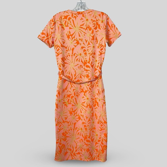Zara Bright Floral Midi Dress - Picture 4 of 4